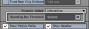 Set the Bounding Box Threshold to a fairly high number.