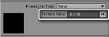 Change the Texture Value percentage in the Value Layer.