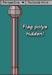 The flag polys are hidden; all that's left is an empty slot where they belong.