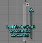 Hold down Control/Ctrl and Drag Up to add depth.