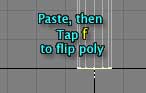 Paste and flip the bottom poly.