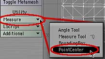 Go to Construct > Utility > Measure > PointCenter to find the average Z axis value for the row.