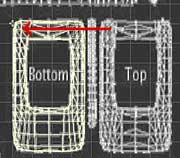 Make UVs, resize and positon, then select just the bottom, and position it. Finish up by merging as usual. (Don't forget to cut/paste the Padding_Strips.)