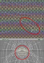 When the rest of the body is mapped, unhide the overlapping section, and position the polys on the map.