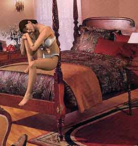 Render of model on bed, without shadows.