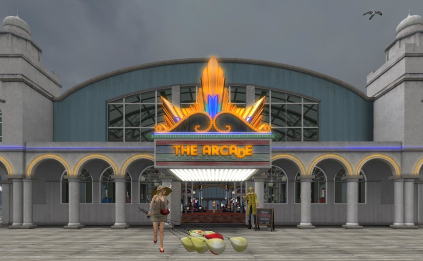 Front of The Arcade in Second Life