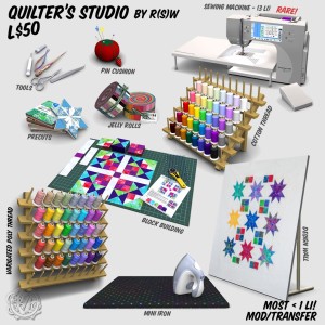 Quilter's Studio Gacha Machine Prizes