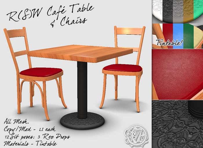 Café Set for Second Life by R(S)W