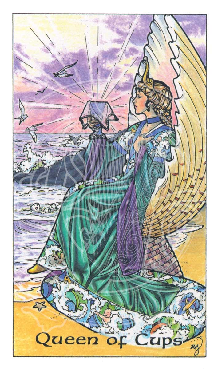 Queen of Cups - Example of Tarot Card Print - © Copyright Robin Wood 1991