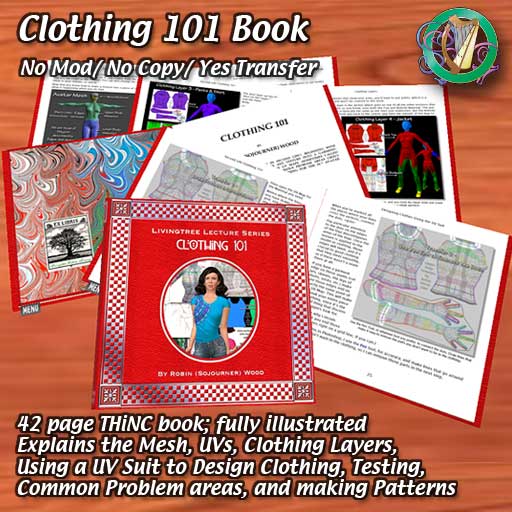 Livingtree Lecture Series - Clothing 101 Book, showing some pages.