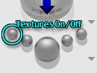 The Render Textures Toggle Button - click to make everything in your scene render as if it was all default gray, or not.