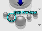 The Fast Preview Render Button - it renders things without Ray Tracing
