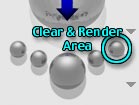The Clear and Render Area button - make a marquee, and click this to render just that area from scratch. This is known as a "Plop Render"