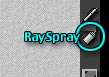 Ray Spray spray can button