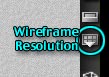 Wireframe Resolution drop down menu button