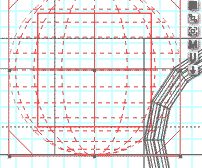 Wireframe view of the block, showing the bottom of the cube in that group resting on the dotted line which is the bottom of the Wagon Inside cube.