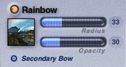 The Rainbow controls, on the Atmosphere tab of the Sky Lab