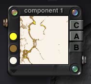 The Component 1 palette, from the Deep Texture Editor (DTE)