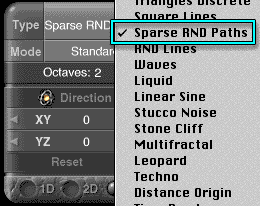 The Noise menu, in the Phase Editor