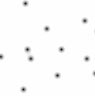 Black dots, with blurry edges, on a white ground