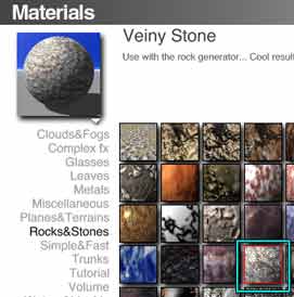 The Veiny Stone preset from the Rocks&Stones Preset Materials