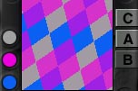 The Color channel for the square noise