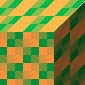 The Square noise, green where it was black, orange where it was white, and shades between green and orange between
