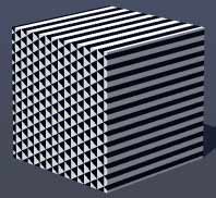 Triangle noise on cube, Frequency 60