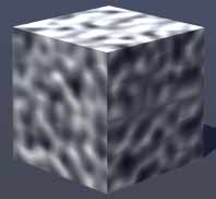 Gradient noise on cube, Frequency 10