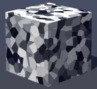 Voronoi ID1 noise on cube, Frequency 10
