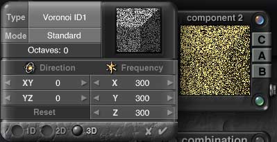 DTE Noise Editor and Comp 2; looks like sand