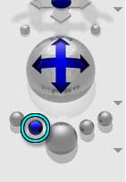 Control Palette, Render Buttons; Fast Preview, second from left, blue and circled