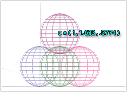 Wireframe Side Diagram; c=(1, 1.633, .5774)