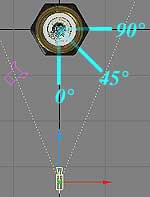 Minimum Glancing angle. 0° is pointing at the camera, 90° is perpendicular to it.