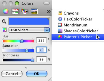 Color Picker add ons with icons that show only in the fly out menu might not work until the panel is resized.