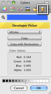 Developer Color Picker - no nonesense for Developers Only