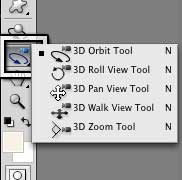 The Camera Movement Tools, in the toolbar