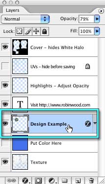 Select the Design Example layer